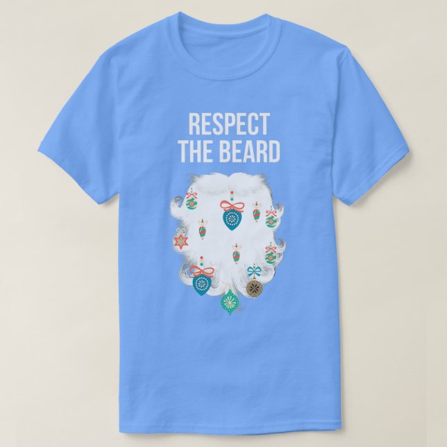 Funny Bearded Men Beards Lover Christmas Gift 1 T-Shirt (Design Front)