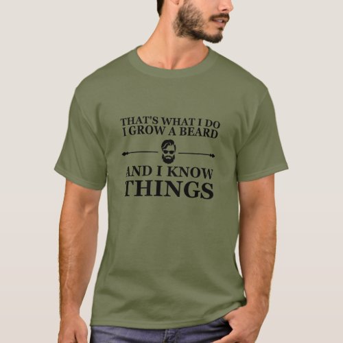 funny bearded quote T_Shirt