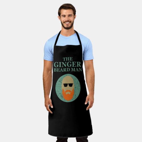 Funny bearded quotes ginger beard  apron