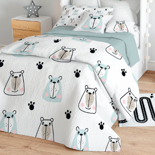 Funny Bears Duvet Cover
