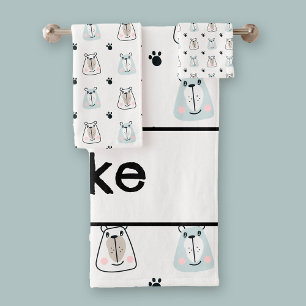 Funny Bears Kids Bath Towel Set