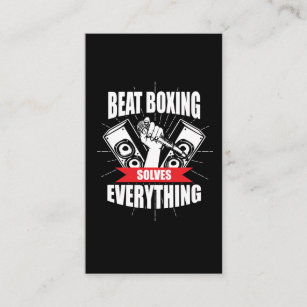Funny Beat Boxing T Shirt Beatbox Fan Business Card