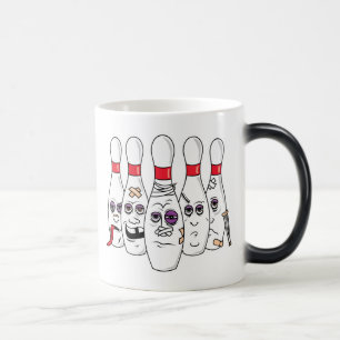 Funny Beat Up Bowling Pins Color Morph Mug