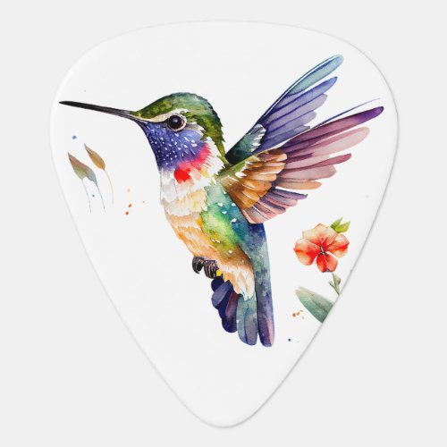 Funny  Beautiful Hummingbirds for Bird Lovers on  Guitar Pick