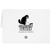 Funny Beaver Cards (Back Horizontal)