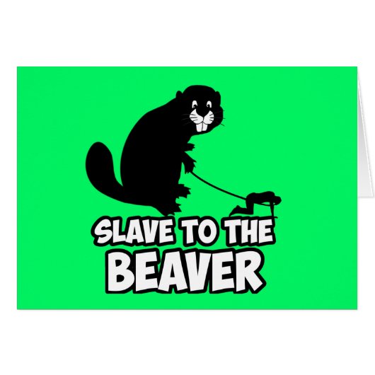Funny Beaver Cards (Front Horizontal)