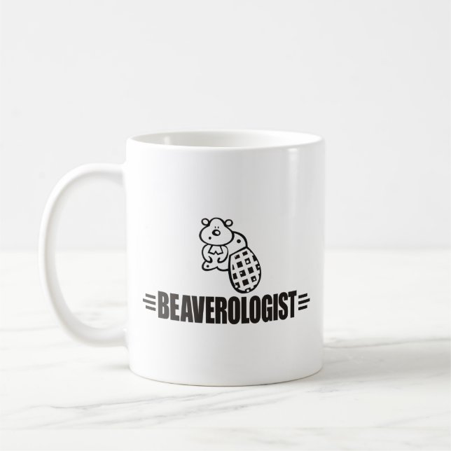Funny Beaver Coffee Mug (Left)