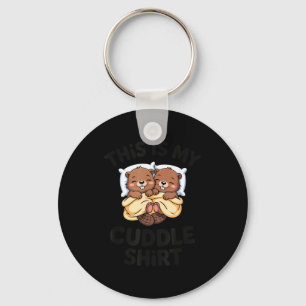 Funny Beaver Couple This Is My Cuddle  Keychain