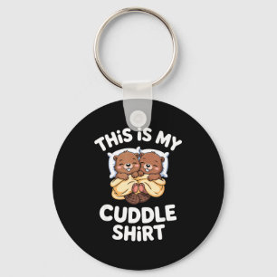 Funny Beaver Couple This Is My Cuddle  Keychain