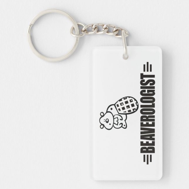 Funny Beaver Keychain (Front)