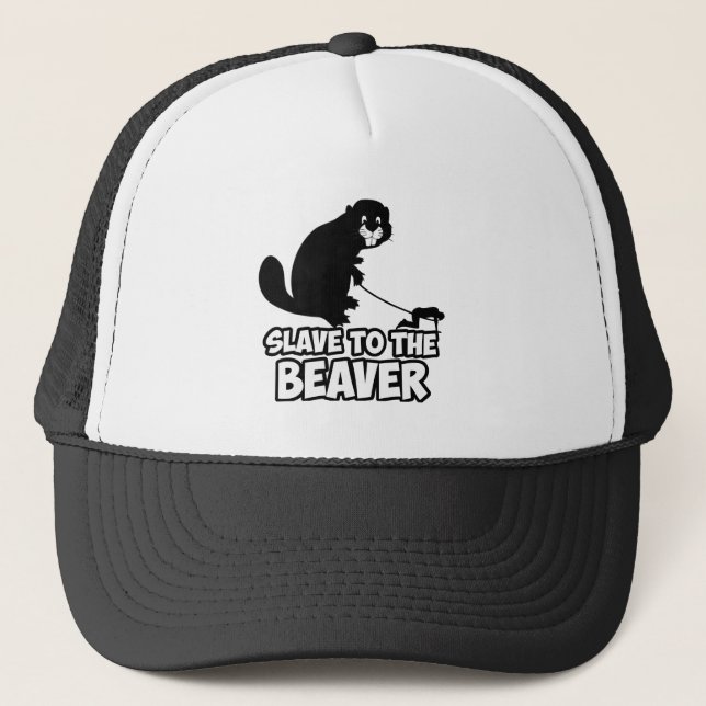 Funny Beaver Trucker Hat (Front)