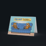 Funny Beavers Busy Getting Hammered Birthday Card<br><div class="desc">This funny birthday card features a couple of beavers whose idea of getting busy means getting drunk. 

Thanks for choosing this original design by © Chuck Ingwersen. I post cartoons every day on Instagram: https://www.instagram.com/captainscratchy</div>