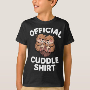 Funny Beavers Hugging Cuddle T-Shirt