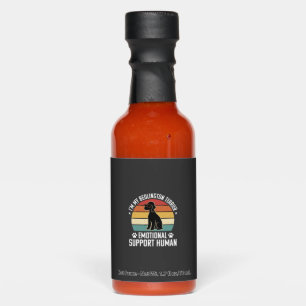 Funny Bedlington Terrier Emotional Support Human R Hot Sauces