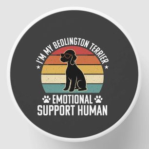 Funny Bedlington Terrier Emotional Support Human R Mini Candle Favors