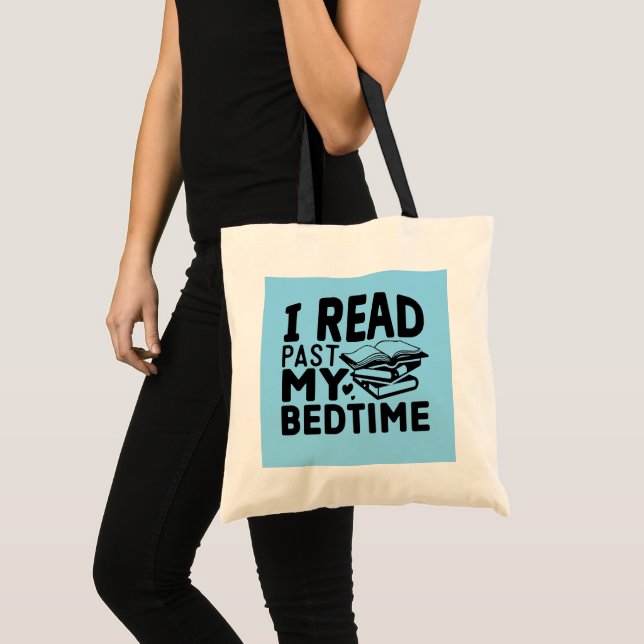 Funny bedtime read word art  tote bag (Front (Product))