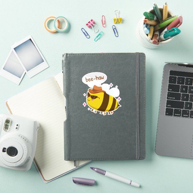Funny bee cute design sticker (iPad Cover)