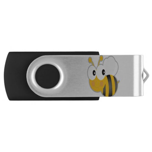 Funny Bee Flying Looking Friends To Play Cards Flash Drive