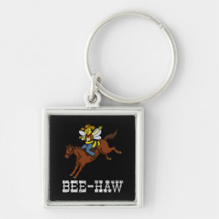 Funny Bee Gift Kids Cowboy Gifts Boys Girls Horse Keychain