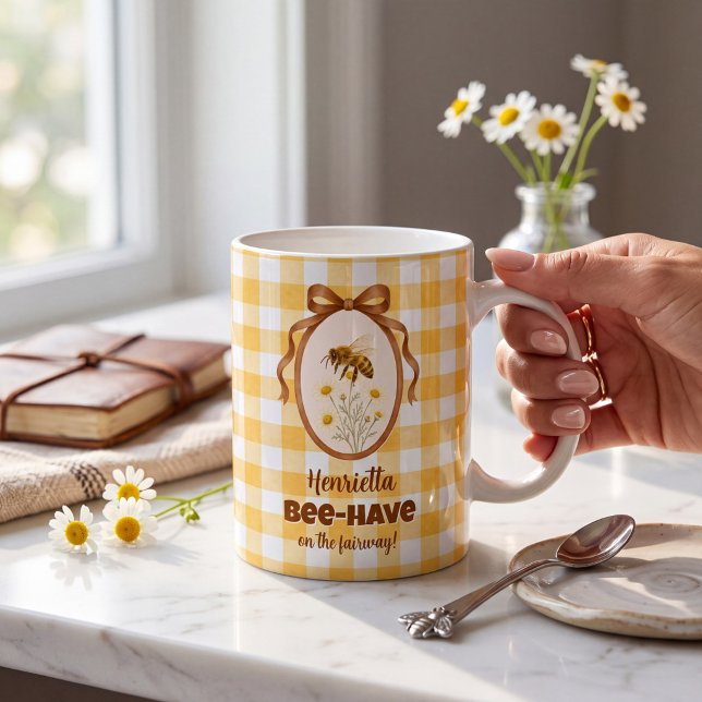 Funny Bee Golf Gift Coffee Mug (Creator Uploaded)