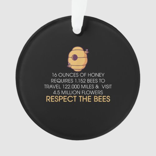 Funny Bee Hive Gift  Honey Bee Lover Gifts Ornament