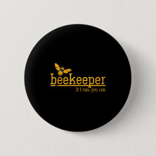 Funny Bee Hive Honey Lover Gift Beekeeper Button
