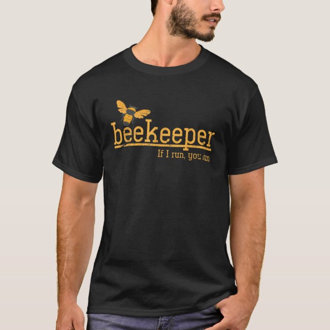 Funny Bee Hive Honey Lover Gift Beekeeper T-Shirt (Front)