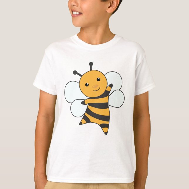 Funny Bee Honey Bees Queen Cute Animals T-Shirt (Front)