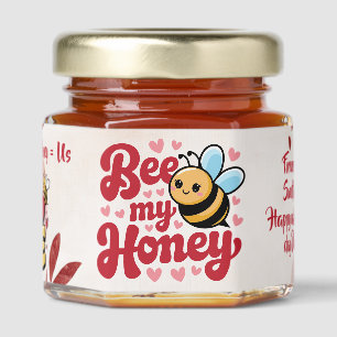 Funny Bee My Honey Love Heart Couple Lovers Jar Favors