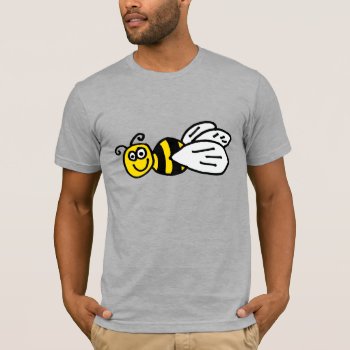 Funny Bee Or Hornet Cartoon T-shirt by patcallum at Zazzle
