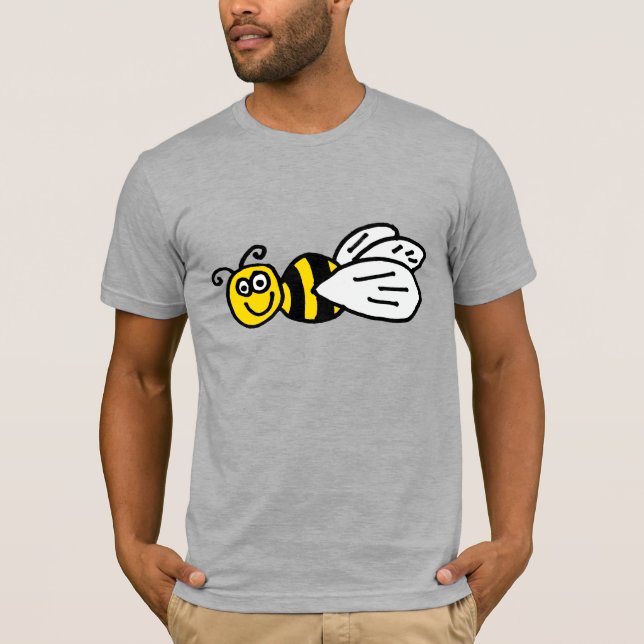 Funny Bee or Hornet Cartoon T-Shirt (Front)