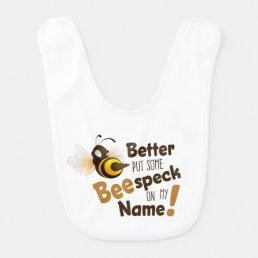 Funny Bee Pun Baby Bib