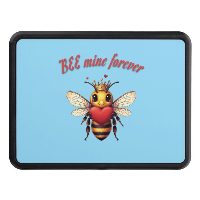Funny Bee Pun Valentine  Hitch Cover (Front)
