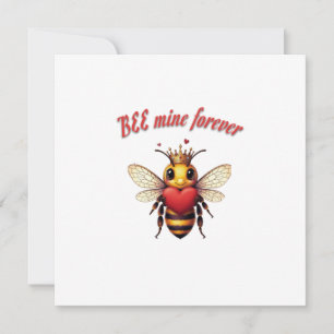Funny Bee Pun Valentine  Invitation