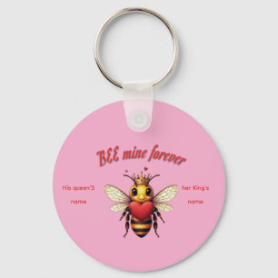 Funny Bee Pun Valentine Keychain