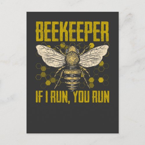 Funny Beekeeper Quote for Bee Lover Postcard