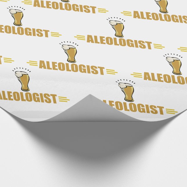 Funny Beer Ale Wrapping Paper (Corner)