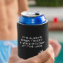 Funny Beer and Wine at the Lake Can Cooler