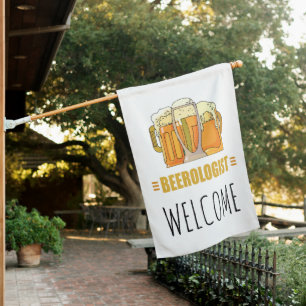 Funny Beer Beerologist Brew Make Beer House Flag