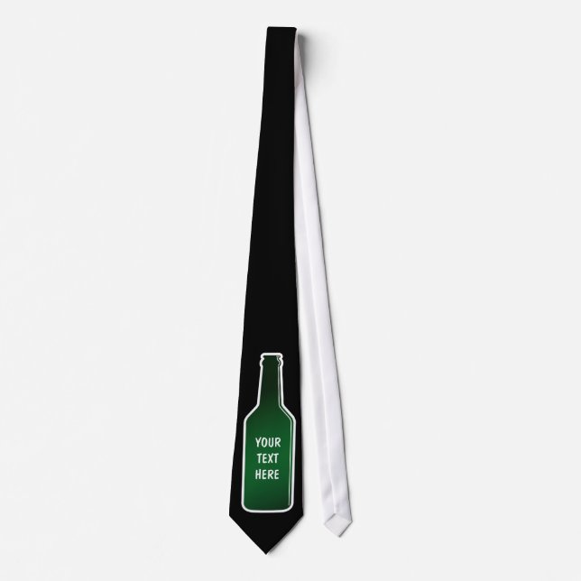Funny beer bottle neck tie for party events (Front)