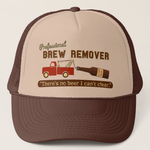 Funny Beer Brew Tow Truck Trucker Hat