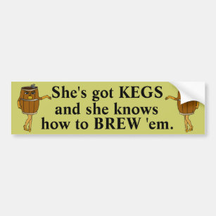 Funny Beer Brewer Bumper Sticker