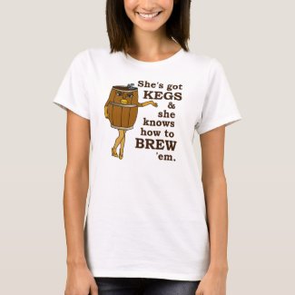 Funny Beer Brewer T-Shirt for Women
