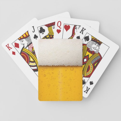 Funny Beer Bubbles Playing Cards