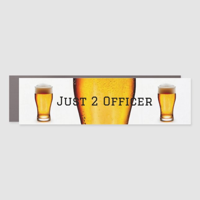 Funny Beer Bumper Car Magnet (Front)