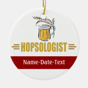 Funny Beer Ceramic Ornament