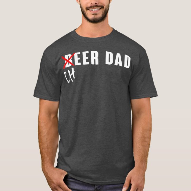 Funny Beer Cheer Dad T-Shirt (Front)