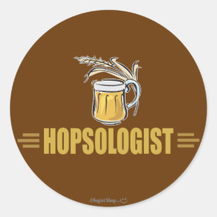 Funny Beer Classic Round Sticker