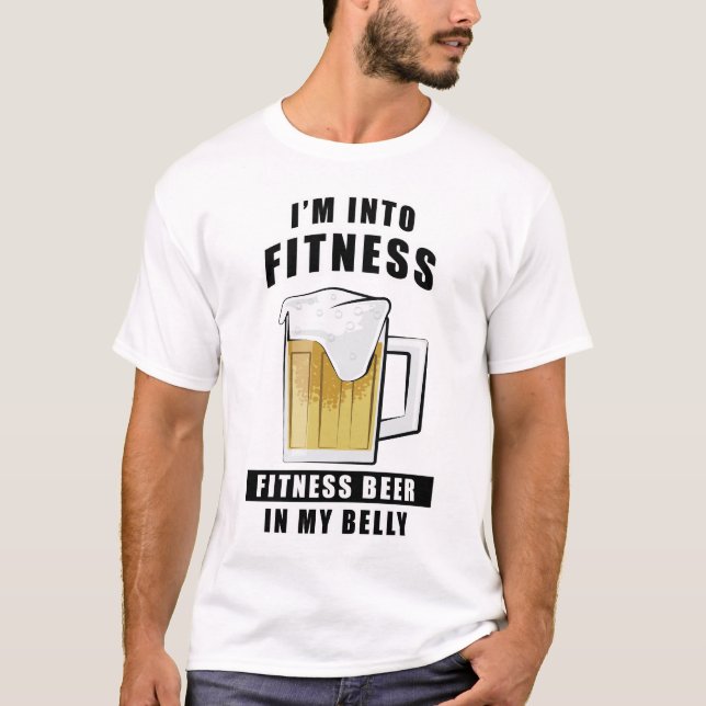 Funny Beer Design T-Shirt (Front)