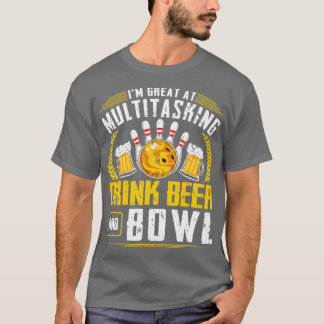 Funny Beer Drinking Bowling T-Shirt
